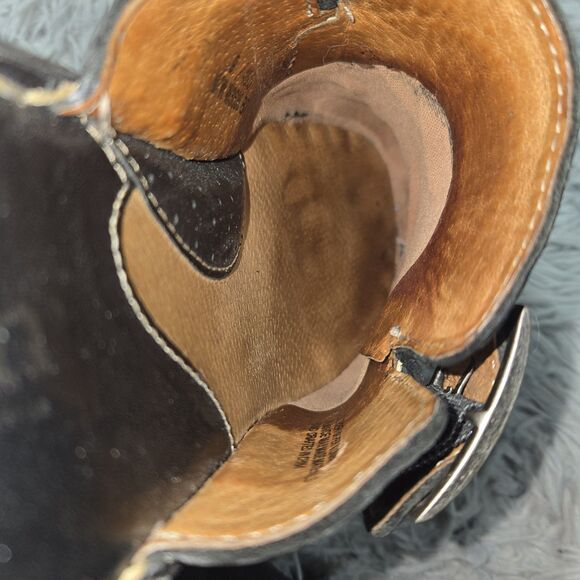 Vintage Y2K Born Womens Size 9/40.5 Chunky Platform Mules Black Leather Shoes - Picture 7 of 11